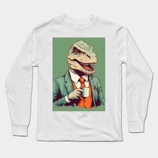 Minimalist - Dino - #0001 Long Sleeve T-Shirt